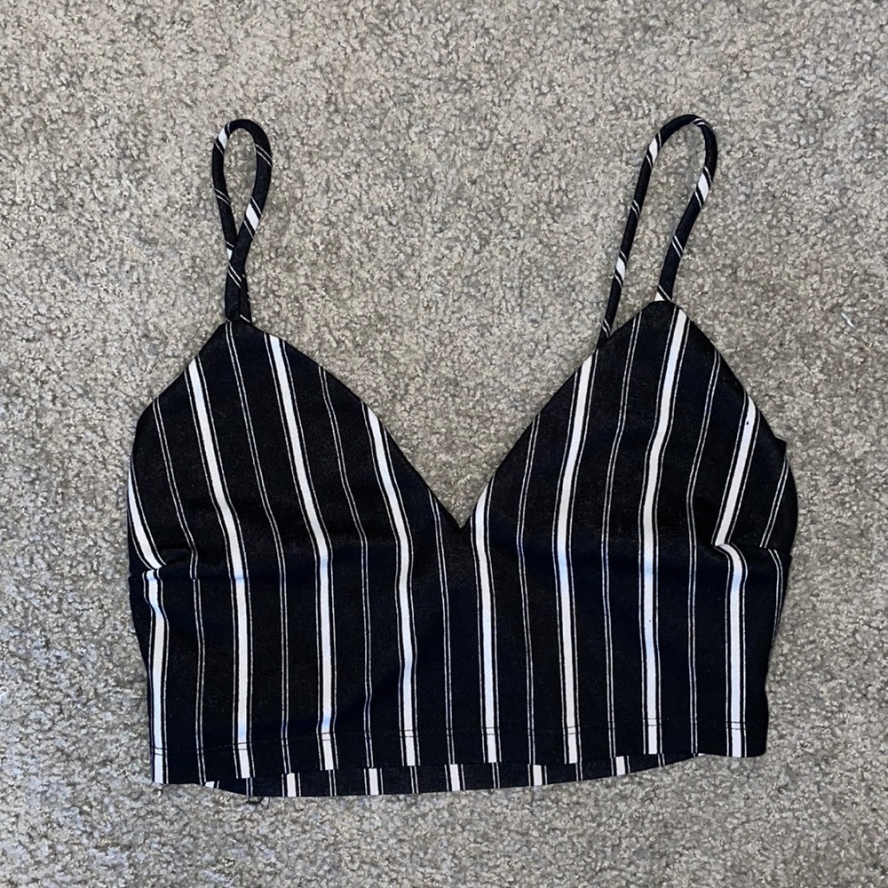 Windsor striped crop top